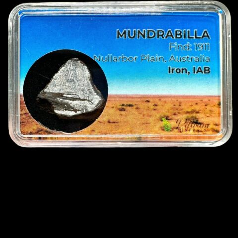Meteorit Mundrabilla 4,16g / koncový řez – Austrálie