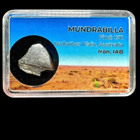 Meteorit Mundrabilla 1,7g / koncový řez – Austrálie