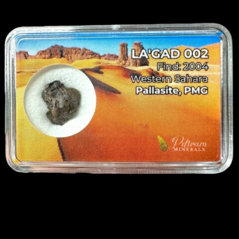 Meteorit Pallasit La’gad 002 – 1,34g  – Západní Sahara