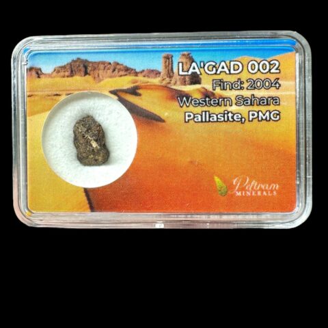 Meteorit Pallasit La’gad 002 – 0,62g  – Západní Sahara