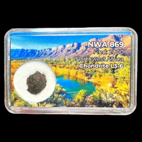 Meteorit NWA 869 – 0,47g – Severozápadní Afrika