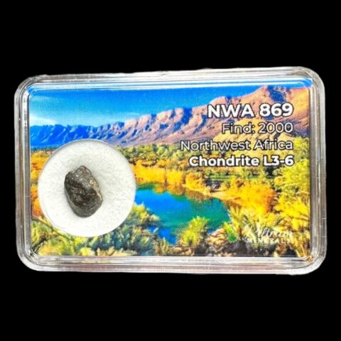 Meteorit NWA 869 – 0,75g – Severozápadní Afrika