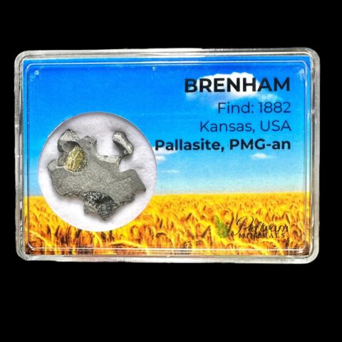 Meteorit Pallasit Brenham 6,8g – Kansas, USA