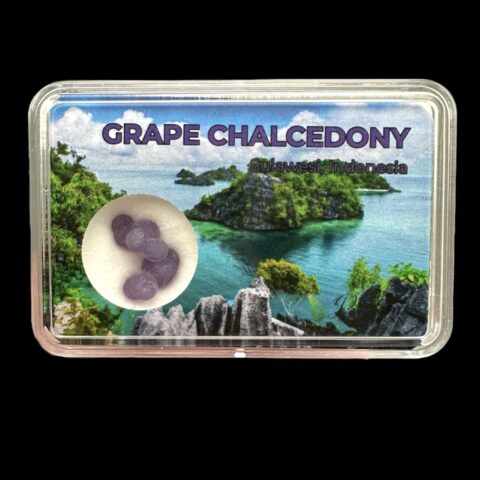 Hroznový chalcedon v krabičce – Sulawesi – Indonésie