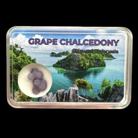 Hroznový chalcedon v krabičce – Sulawesi – Indonésie