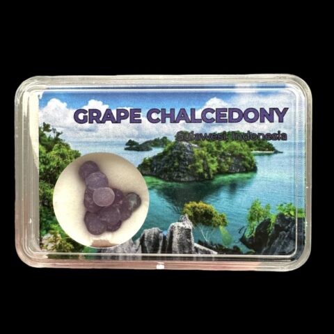 Hroznový chalcedon v krabičce – Sulawesi – Indonésie