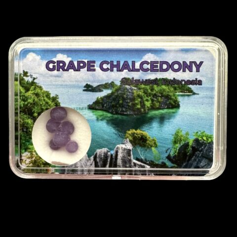 Hroznový chalcedon v krabičce – Sulawesi – Indonésie