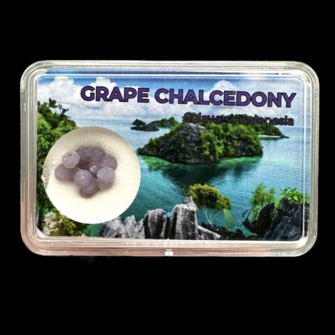 Hroznový chalcedon v krabičce – Sulawesi – Indonésie
