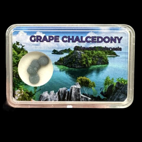 Hroznový chalcedon v krabičce – Sulawesi – Indonésie
