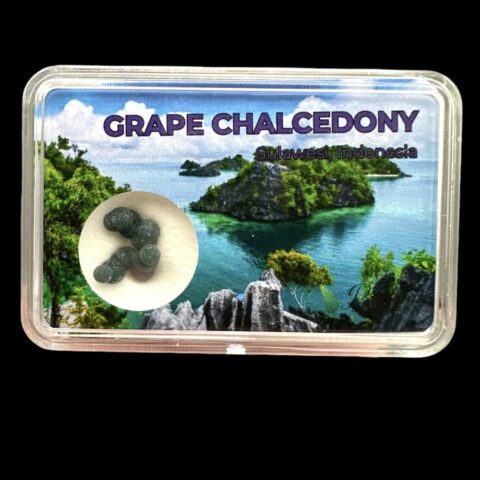 Hroznový chalcedon v krabičce – Sulawesi – Indonésie