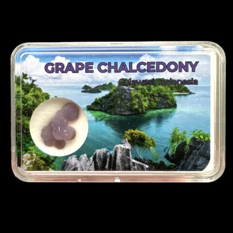 Hroznový chalcedon v krabičce – Sulawesi – Indonésie