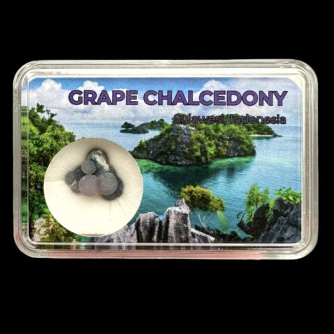 Hroznový chalcedon v krabičce – Sulawesi – Indonésie