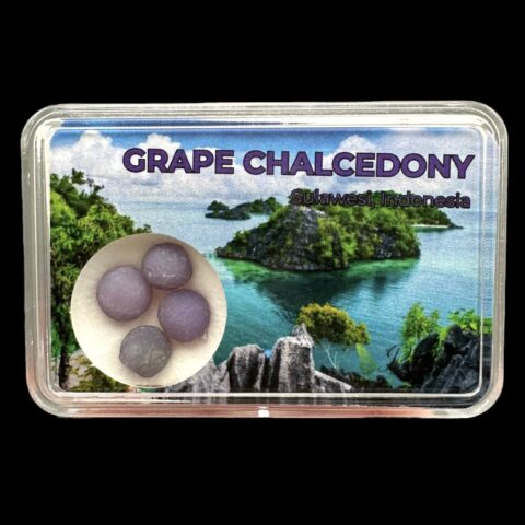 Hroznový chalcedon v krabičce – Sulawesi – Indonésie