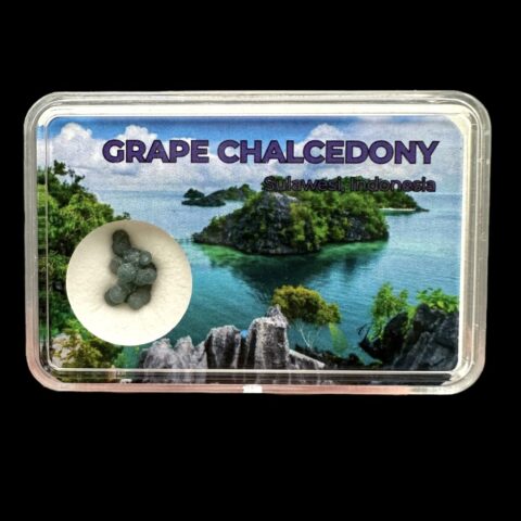 Hroznový chalcedon v krabičce – Sulawesi – Indonésie