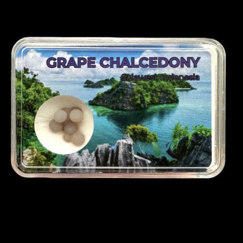 Hroznový chalcedon v krabičce – Sulawesi – Indonésie