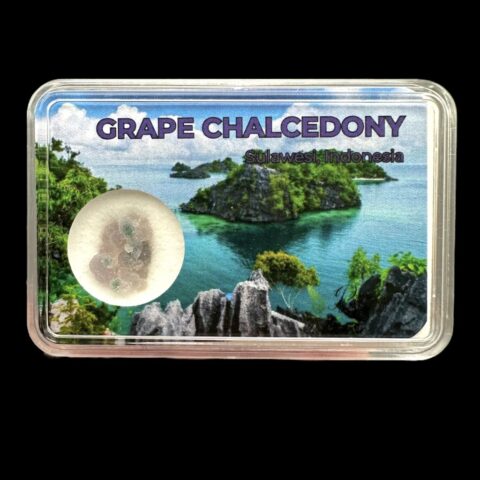 Hroznový chalcedon v krabičce – Sulawesi – Indonésie