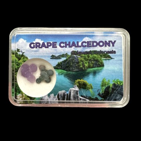 Hroznový chalcedon v krabičce – Sulawesi – Indonésie