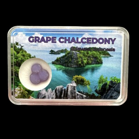 Hroznový chalcedon v krabičce – Sulawesi – Indonésie