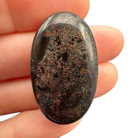 Australský opál 21,5ct – Kabošon – Andamooka, Austrálie