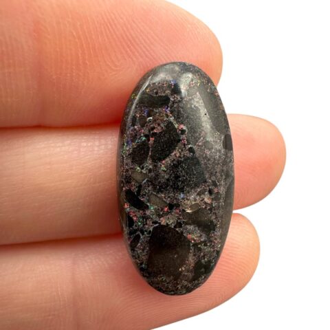 Australský opál 8,8ct – Kabošon – Andamooka, Austrálie