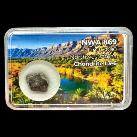 Meteorit NWA 869 – 0,9g – Severozápadní Afrika