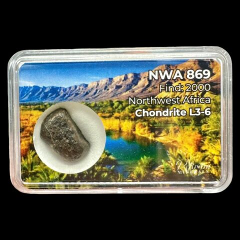 Meteorit NWA 869 – 2,3g – Severozápadní Afrika
