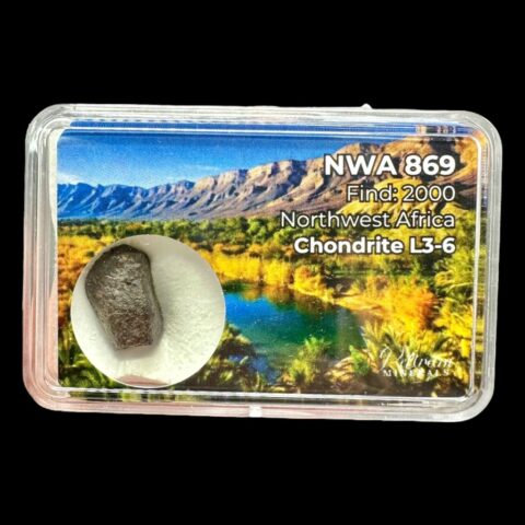 Meteorit NWA 869 – 1,7g – Severozápadní Afrika