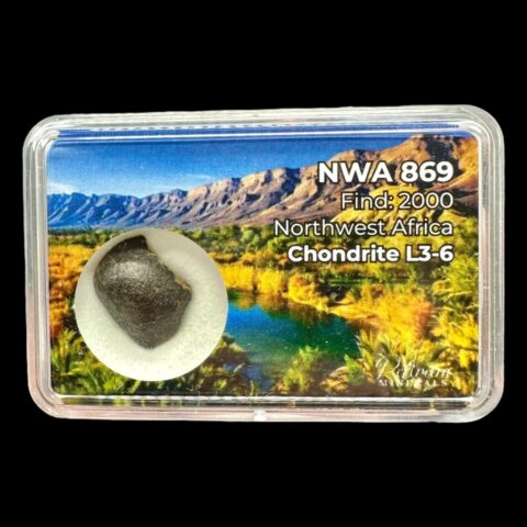 Meteorit NWA 869 – 1,4g – Severozápadní Afrika