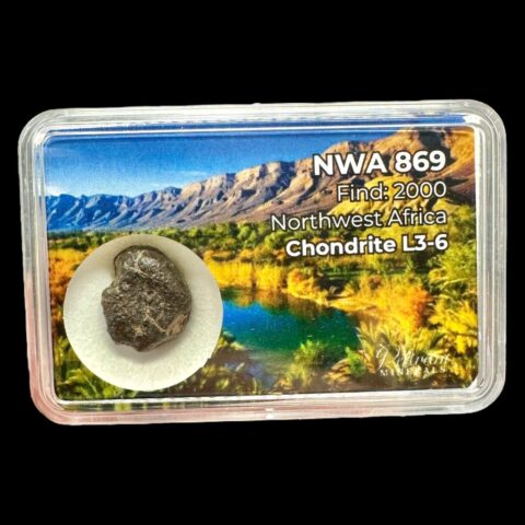 Meteorit NWA 869 – 1,9g – Severozápadní Afrika