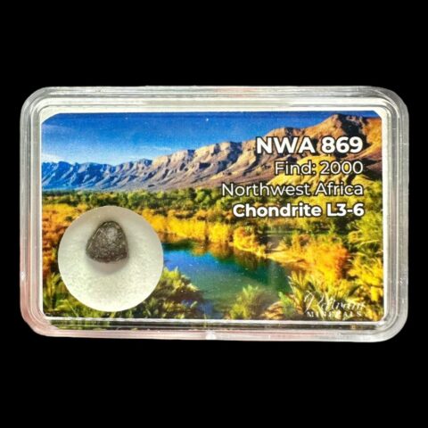 Meteorit NWA 869 – 0,3g – Severozápadní Afrika