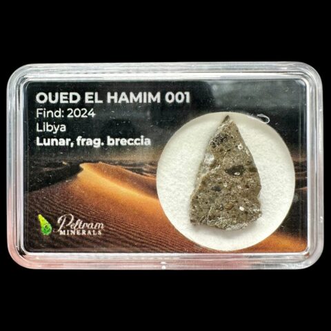 Lunární meteorit Oued el Hamim 001 – 1,62g – Libye