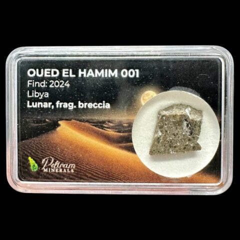 Lunární meteorit Oued el Hamim 001 – 1,01g – Libye