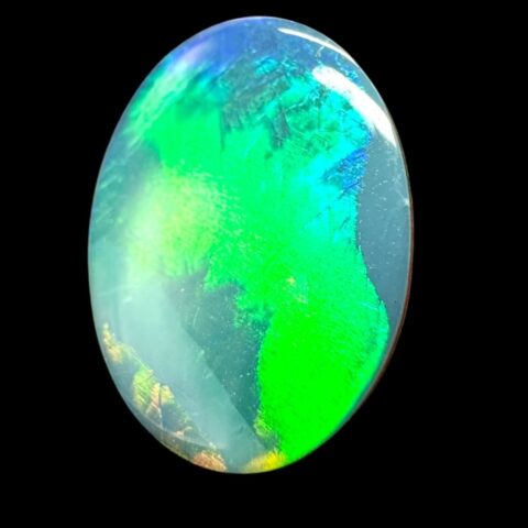 Australský opál doublet 2,7ct – Kabošon – Lightning Ridge, Austrálie
