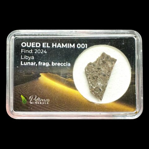 Lunární meteorit Oued el Hamim 001 – 1,2g – Libye
