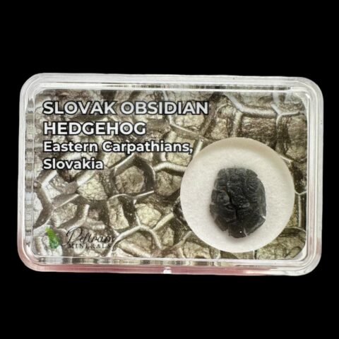 Slovenský obsidián – ježek 0,6g – v krabičce