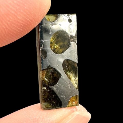 Meteorit Pallasit Brahin 2,6g – Extra kvalita – Bělorusko