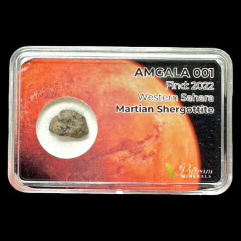 Meteorit Amgala 001 – 0,5g / surový – Západní Sahara