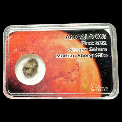 Meteorit Amgala 001 – 0,5g / surový – Západní Sahara