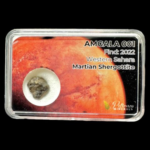 Meteorit Amgala 001 – 0,5g / surový – Západní Sahara
