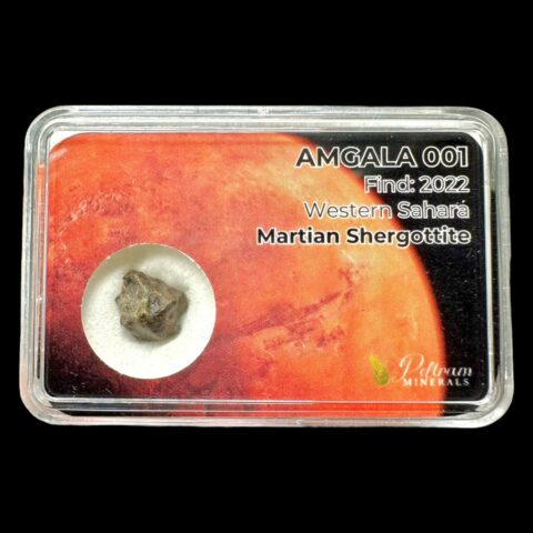 Meteorit Amgala 001 – 0,5g / surový – Západní Sahara