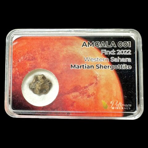 Meteorit Amgala 001 – 0,5g / surový – Západní Sahara
