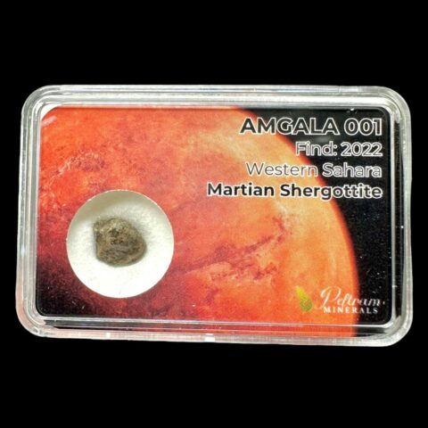 Meteorit Amgala 001 – 0,5g / surový – Západní Sahara