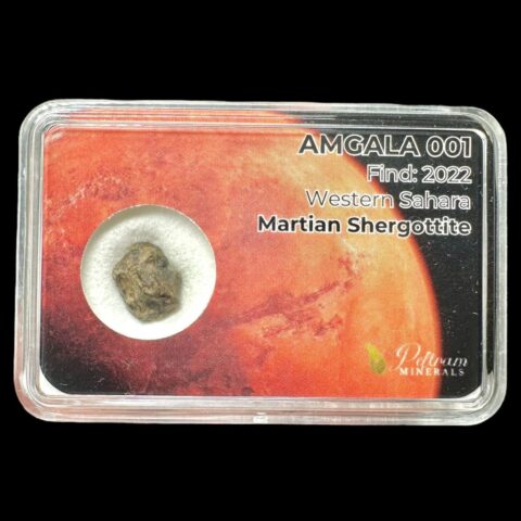 Meteorit Amgala 001 – 0,5g / surový – Západní Sahara