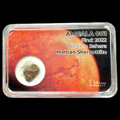 Meteorit Amgala 001 – 0,5g / surový – Západní Sahara