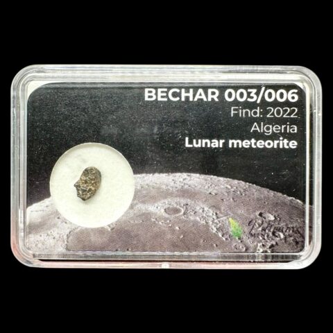 Lunární meteorit Bechar 003/006  – 0,1g – Alžírsko