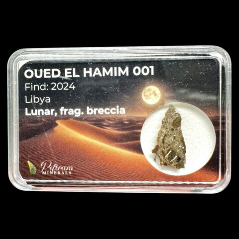 Lunární meteorit Oued el Hamim 001 – 0,6g – Libye