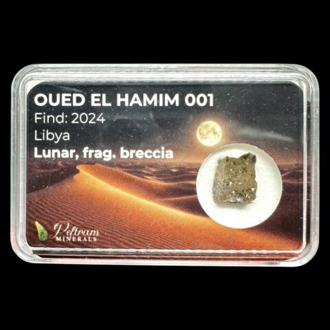 Lunární meteorit Oued el Hamim 001 – 0,5g – Libye