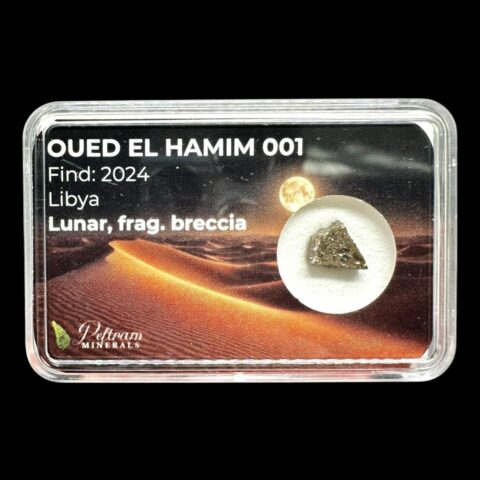 Lunární meteorit Oued el Hamim 001 – 0,2g – Libye