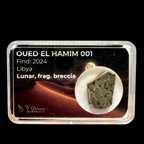 Lunární meteorit Oued el Hamim 001 – 1,4g – Libye
