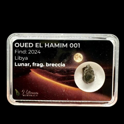 Lunární meteorit Oued el Hamim 001 – 0,2g – Libye